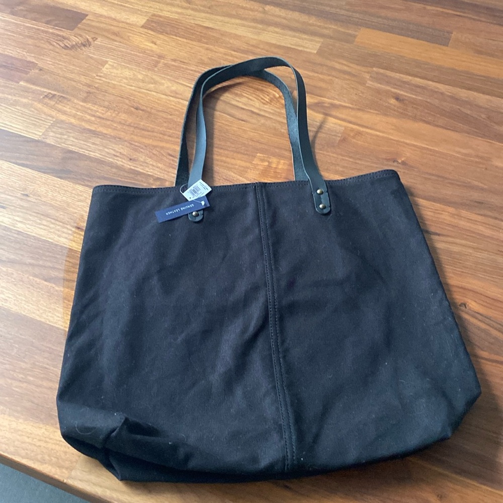 Gap canvas and leather tote - New with tags